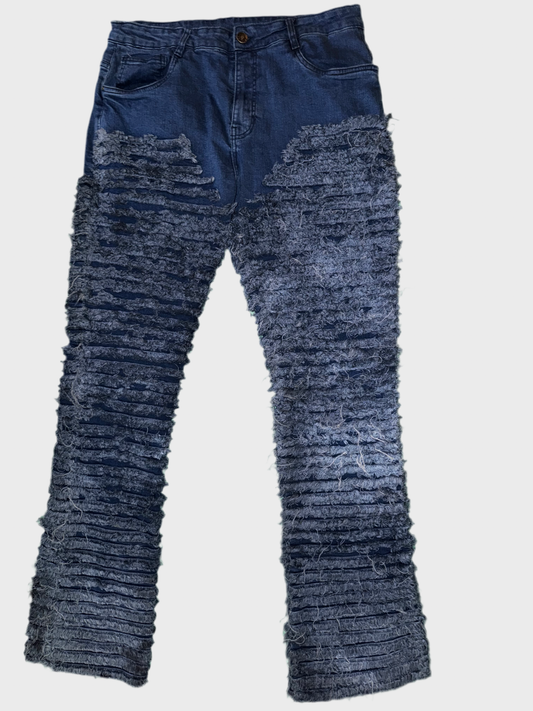 Stacked Distressed Denim